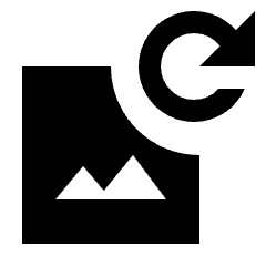 Rotate Image Cw Fill Icon from Sharp Fill - Streamline Material Set