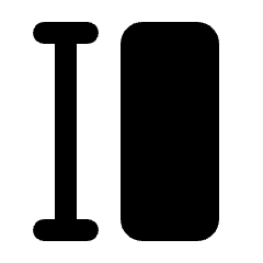 Row Height Fill Icon from Rounded Fill - Streamline Material Set