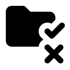 Rule Folder Fill Icon from Rounded Fill - Streamline Material Set