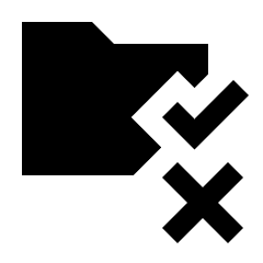 Rule Folder Fill Icon from Sharp Fill - Streamline Material Set