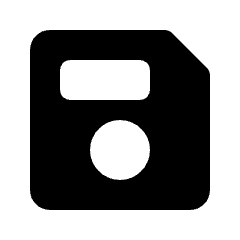 Save Fill Icon from Rounded Fill - Streamline Material Set