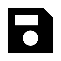Save Fill Icon from Sharp Fill - Streamline Material Set
