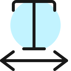 Scale Horizontal Icon from Ultimate Colors Set