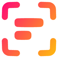 Scan Text Icon from Plump Gradient Set