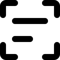 Scan Text Icon from Micro Line Set