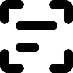 Scan Text Icon from Micro Solid Set