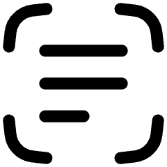 Scan Text Icon from Flex Line Set