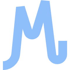 Script Font Icon from Sharp Flat Set