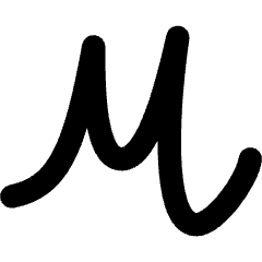 Script Font Icon from Core Remix Set