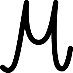 Script Font Icon from Flex Line Set