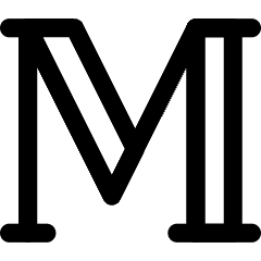 Serif Font Icon from Core Line Set