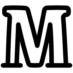 Serif Font Icon from Plump Line Set