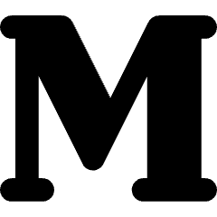 Serif Font Icon from Core Solid Set