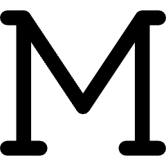 Slab Serif Font Icon from Core Remix Set