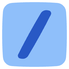 Slash Command Icon from Plump Flat Set