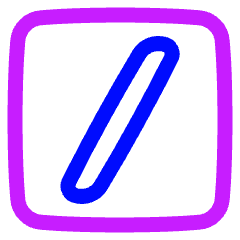 Slash Command Icon from Plump Neon Set