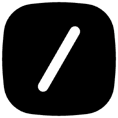 Slash Command Icon from Flex Solid Set