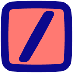 Slash Command Icon from Plump Pop Set