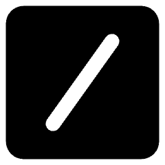 Slash Command Icon from Core Solid Set