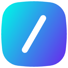 Slash Command Icon from Flex Gradient Set