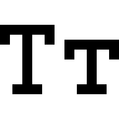 Small Caps Icon from Sharp Line Set