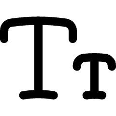 Small Caps Icon from Flex Line Set