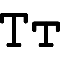 Small Caps Icon from Core Line Set