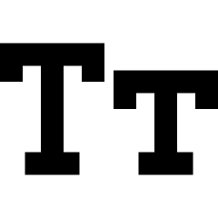 Small Caps Icon from Sharp Remix Set