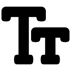 Small Caps Icon from Plump Solid Set