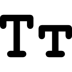 Small Caps Icon from Core Remix Set