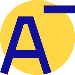 Smaller Text Minus Size Icon from Sharp Pop Set