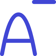 Smaller Text Minus Size Icon from Flex Duo Set