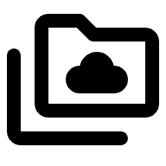 Smb Share Icon from Rounded Line - Streamline Material Set