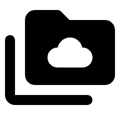 Smb Share Fill Icon from Rounded Fill - Streamline Material Set