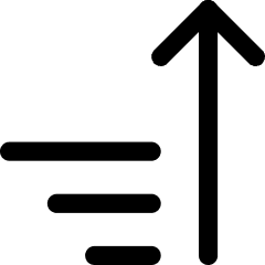Sort Ascending Icon from Core Line Set