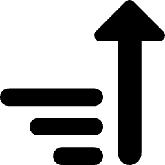 Sort Ascending Icon from Core Solid Set