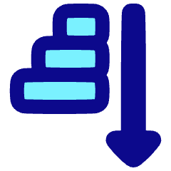 Sort Ascending Icon from Plump Pop Set