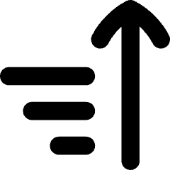 Sort Ascending Icon from Flex Solid Set