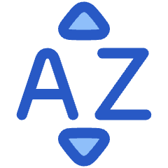 Sort By Alphabet Icon from Plump Duo Set