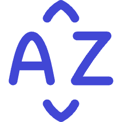 Sort By Alphabet Icon from Flex Duo Set