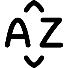 Sort By Alphabet Icon from Flex Line Set