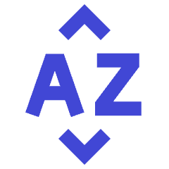 Sort By Alphabet Icon from Sharp Duo Set