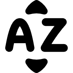 Sort By Alphabet Icon from Flex Solid Set