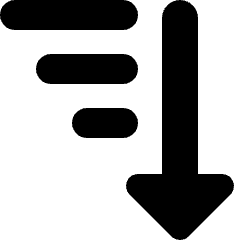 Sort Descending Icon from Micro Solid Set