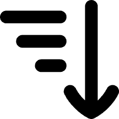 Sort Descending Icon from Flex Solid Set