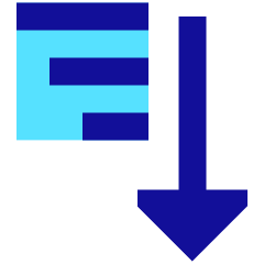 Sort Descending Icon from Sharp Pop Set