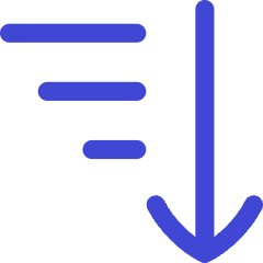 Sort Descending Icon from Flex Duo Set