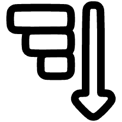 Sort Descending Icon from Plump Line Set