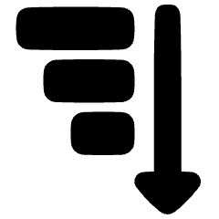 Sort Descending Icon from Plump Solid Set