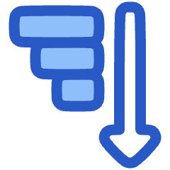 Sort Descending Icon from Plump Duo Set